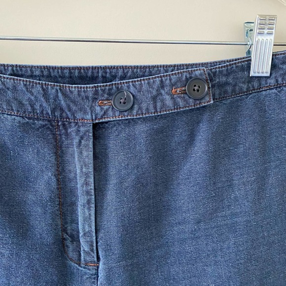 Ann Taylor LOFT Chambray Ankle Pants Size 4 - Picture 2 of 6